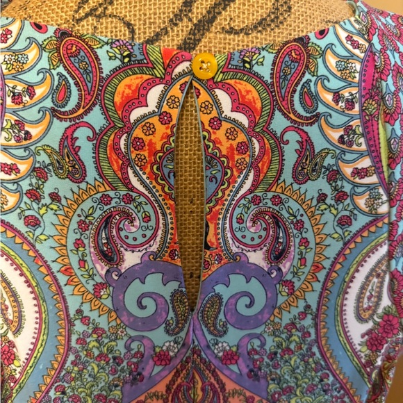 London Times Vibrant Paisley Maxi Dress - Picture 4 of 6